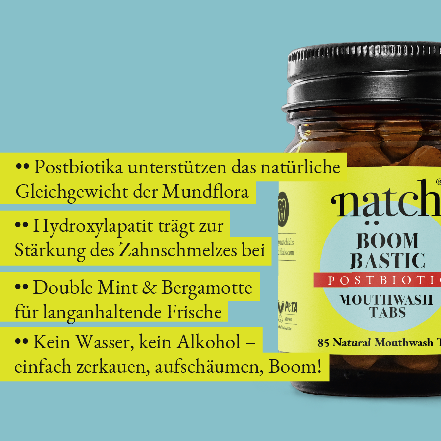 Boombastic Mini Bottle - Postbiotic Mouthwash Tabs