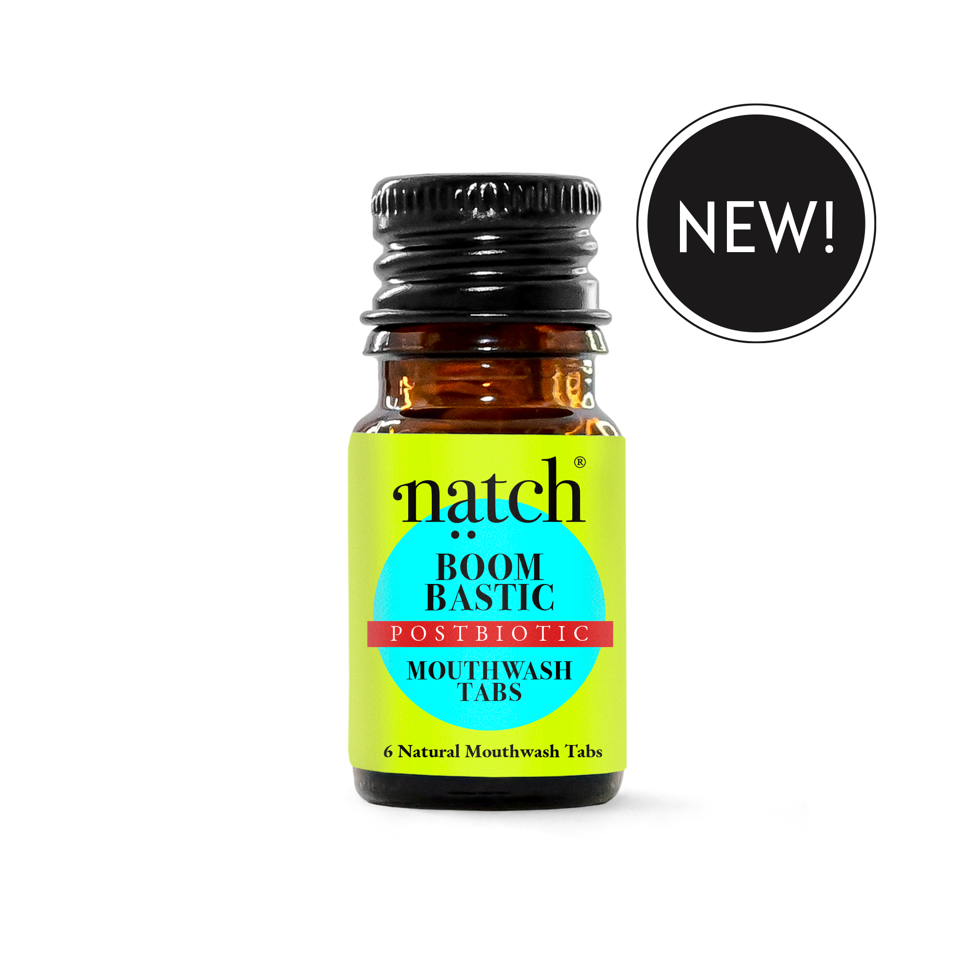 Boombastic Mini Bottle - Postbiotic Mouthwash Tabs
