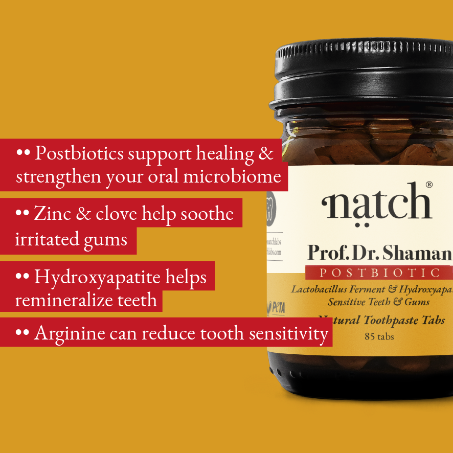 Prof. Dr. Shaman Mini Bottle - Postbiotic Zahnpasta Tabs