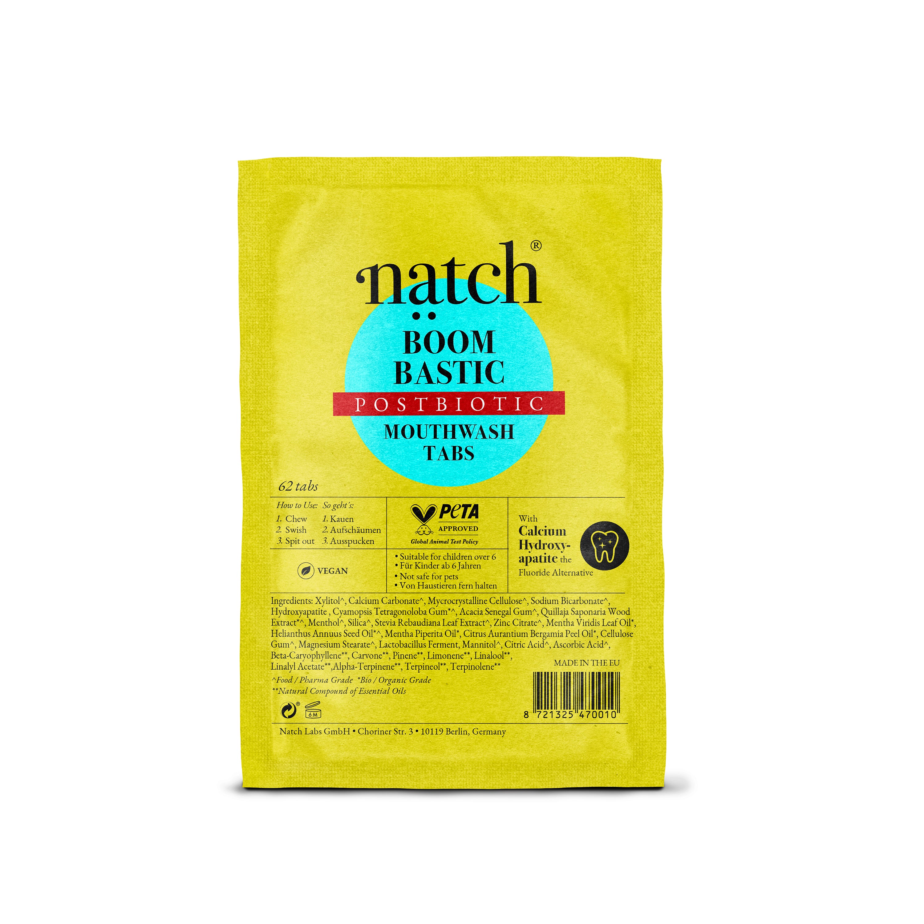 Boombastic - Postbiotic Mouthwash Tabs 1-Month Refill Bag